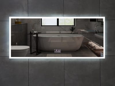 Mawialux LED Spiegel - 150cm - Rechthoek - Verwarming - Digitale Klok - Bluetooth - MR3150