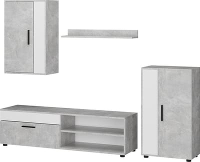 Vicco Berno Wandmeubel – Set van 4 Beton