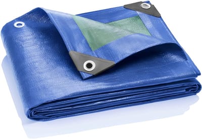 KAD® Afdekzeil - Veranda Zeil - Dekzeil - Blauw - 600cm x 1000cm x 2cm