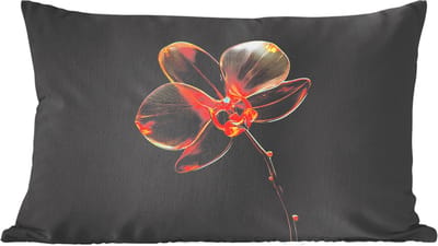Sierkussens - Kussentjes Woonkamer - 60x40 cm - Orchidee - Doorzichtig - Bloem