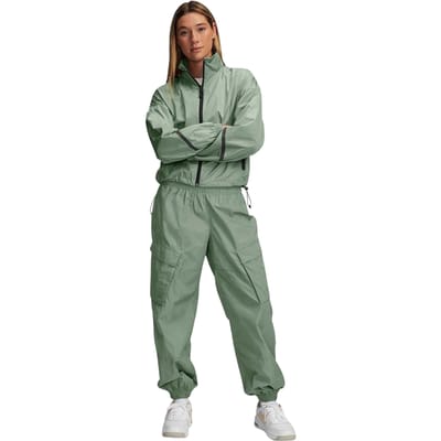 Under Armour Geweven windjack met verlaagde schouders voor dames (Performance-model) (Groen)