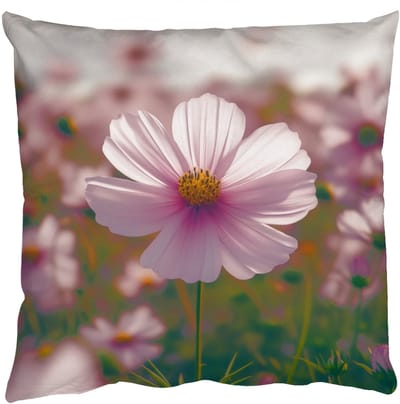 Sierkussens - Kussentjes Woonkamer - 50x50 cm - Bloemen - Paars - Wazig