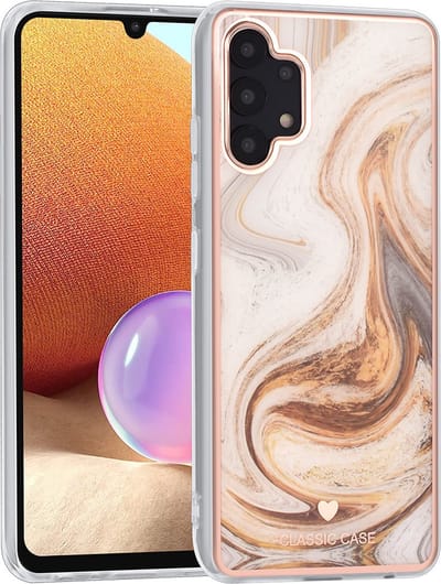 UNIQ Classic Case Samsung Galaxy A32 4G TPU Backcover hoesje - Marble Brown