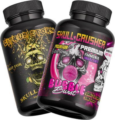Combi pack - Bubble Burst Smelling Salt + Citrus Storm Smelling Salt - 2x 100ml Smelling Salt - Skull Crusher®