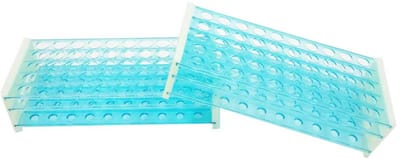 Set van 2 Reageerbuisstandaards met 50 Posities voor Buizen van 16 mm en 18 mm