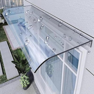 Transparante Luifel voor Huisdeur en Raam - Polycarbonaat Buitenoverkapping 40 x 260 cm