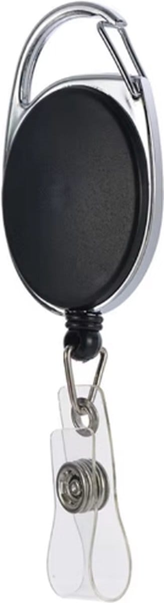 Scoby - Clip-Badgehouder - Trekkoord - Badgehouder - 45 cm - Zwart
