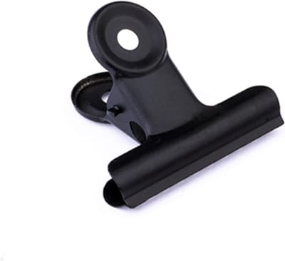 Bulldog clip 20 mm | Zwart | 30 stuks