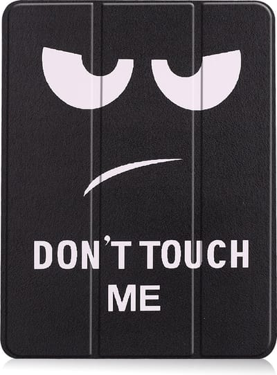 Hoesje - Geschikt voor Apple iPad Air 6 (2024) - 11 inch - 6e Generatie - M2 - Dun & Stevig - Trifold Bookcase - Hard Cover Case - Met Uitsparing Geschikt voor Apple Pencil - Hardcover Book - Tablet Hoes - Don't Touch Me