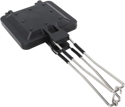 Sandwichmaker Pan - Tosti-ijzer Gietijzer - Ontbijt Maken - Antiaanbaklaag - 19 x 15 x 5 cm - Zwart