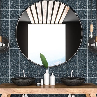 Zelfklevende tegelmuurstickers voor keuken en badkamer - 60 Mila Terrazzo tegelstickers - 60 stickers 20x20cm
