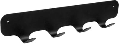 Gorillz Rounded Four - Wandkapstok - kapstok hangend - 4 kapstokhaken - 40x6x7,8cm - Zwart