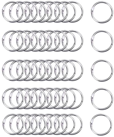 Dailygoods- Sleutelringen 100 stuks - Metalen Ringen - Zilverkleurig - Robuust - Organiseren - Veilig Sluiten - Sleutelhangers