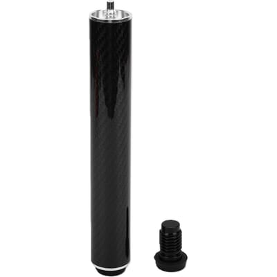 Keuverlenging Geschikt voor Cuetec 8 Inch Lichtgewicht Koolstofvezel Biljartstok Extender met Bumper black