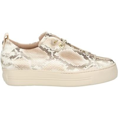 Sneakers kalfsnappaleer Van Paul Green beige