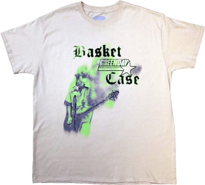 Green Day - Basket Case Mic Stand Heren T-shirt - S - Creme