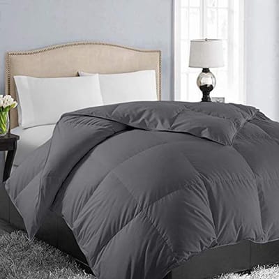 Dailygoods - Overmaat Dekbed voor Alle Seizoenen - Donzen Alternatief Grijs 248 x 296 cm