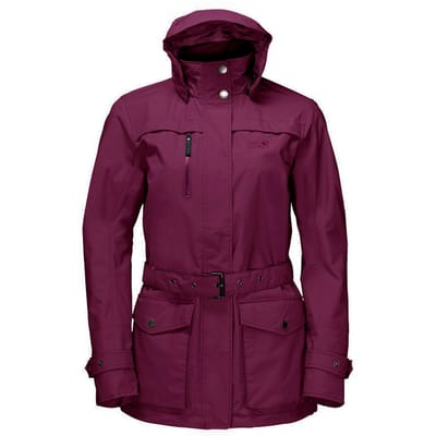Jack Wolfskin Kimberley Womens Burgundy Parka Jacket