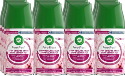 Air Wick Freshmatic Automatische Spray Luchtverfrisser - Pure Aziatische Kersenbloesem - Navulling 250ml - Voordeelverpakking 12 stuks