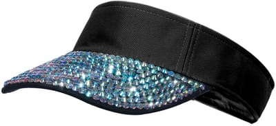 Festival Zonneklep - Strass Steentjes - Zwart