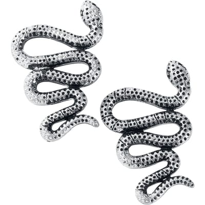 Rock Rebel by EMP - Rock Oorstekerset - Big Snake - voor Vrouwen - zilverkleurig