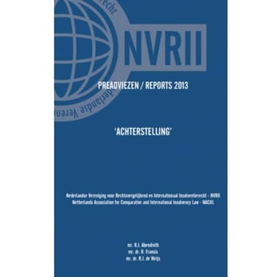 Preadviezen _ Reports 2013 Nvrii - Naciil - NVRII NACIIL