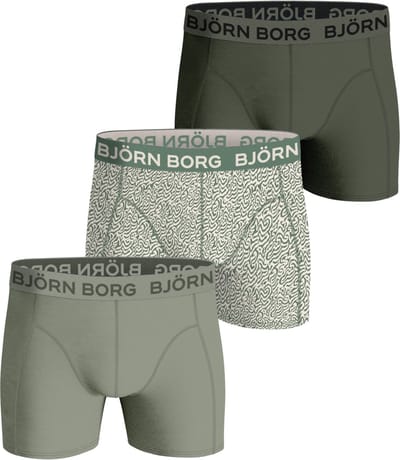 Björn Borg Cotton Stretch boxers - heren boxers normale lengte (3-pack) - multicolor