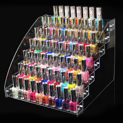 Duurzame Nagellakhouder voor Desktop - Organisator voor Nagellak en Cosmetica met Glanzende Afwerking