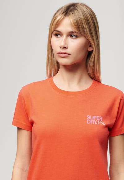 Superdry - Aansluitend Sportswear T-shirt met logo - Dames - T-shirts