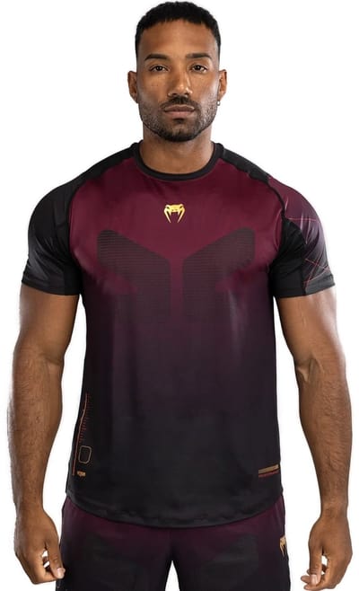 Venum Tactical XT Dry Tech Trainingsshirt Zwart Bordeaux Goud - XL