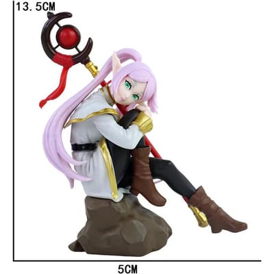 13,5 cm Frieren: Beyond Journey's End Anime Figuur Zittende Varen Actiefiguren Frieren Noedelstopper Figuur Collectie Model Speelgoed white