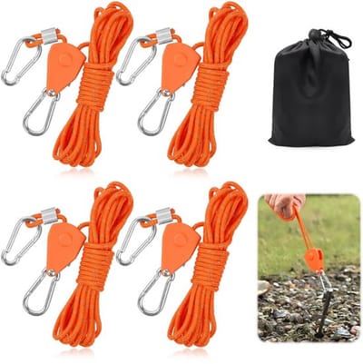 Dailygoody - 4 Stuks 4M Scheerlijnen - Reflecterend Nylon