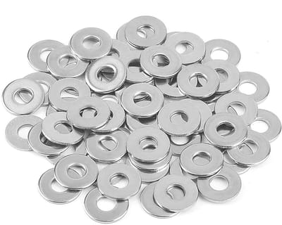 Dailygoods - Sluitringen M10, 20 stuks sluitringen M10 x 30 mm roestvrij staal, carrosserieringen A2 V2A 304, sluitringen DIN9021 / ISO7093, sluitring roestvrij staal voor moeren, schroeven, schroefdraadstang