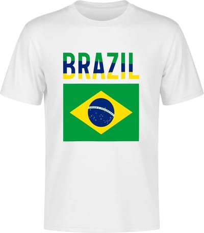 WK - Brazilie - Brazil - Brasil - T-shirt Wit - Voetbalshirt - S - Wereldkampioenschap voetbal 2026