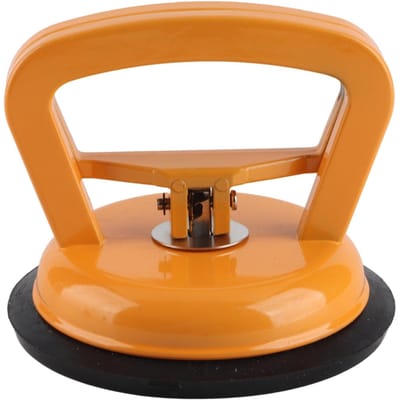 Aluminiumlegering Enkele plaat Zuignap Glaslifter Verplaatser Deuk Reparatie Trekker Pad orange