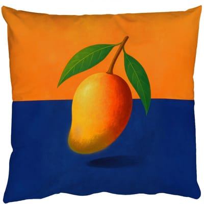 Sierkussens - Kussentjes Woonkamer - 50x50 cm - Mango - Vlakken - Bladeren - Oranje