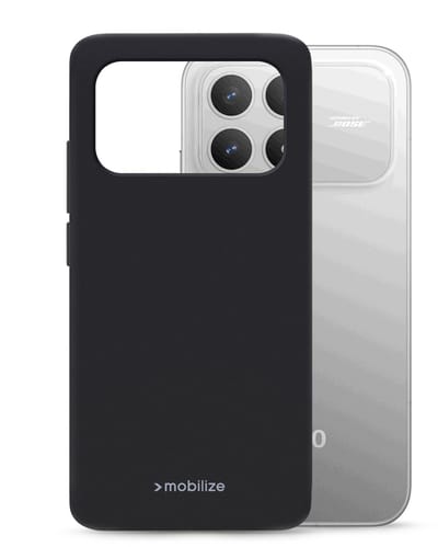 Mobilize Hoesje geschikt voor POCO F8 Pro Telefoonhoesje Flexibel TPU | Mobilize Rubber Gelly Backcover | F8 Pro Case | Back Cover - Zwart