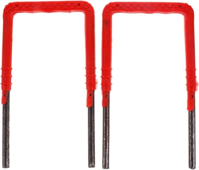 Ladderstandaard - Putladdersteun - Veilig Werken - Kunststof Koolstofstaal - 26x14.5cm - Grijs
