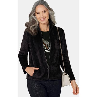 Jersey jasje - zwart - Gr. 42 van Goldner Fashion