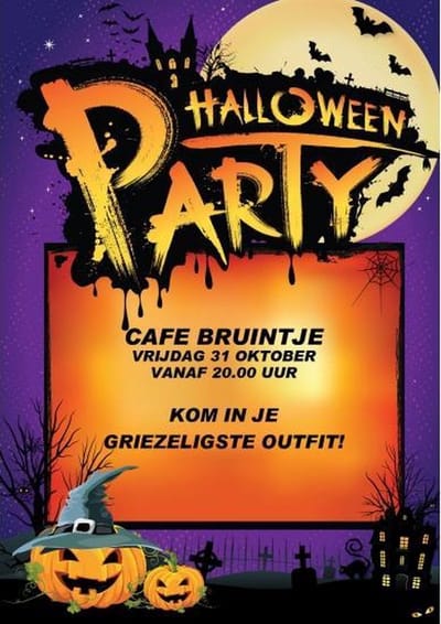 Halloween Aankondigingsposter Halloween