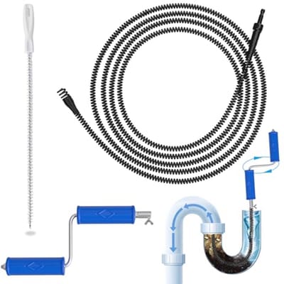 Pijpreinigingsspiraal 8 mm x 5 m - Buisreiniger voor hardnekkige verstoppingen met handslinger