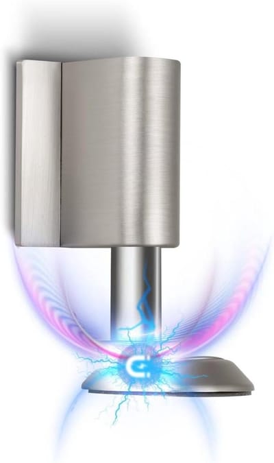 Magnetische Deurstopper - Deurvanger Deurhouder - Muren Beschermen - Dubbele Magneet - 2 Stuks - Geborsteld Nikkel