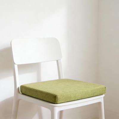 Bankkussen Linnen - Zitkussen Rechthoekig - Comfortabel Zitten - Antislip Onderkant - 40x120 cm - Groen
