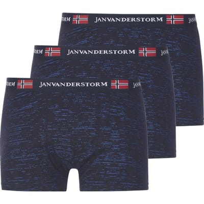 Jan Vanderstorm herren Set Van 3 Retroslips - 07 - donkerblauw - Plus Size