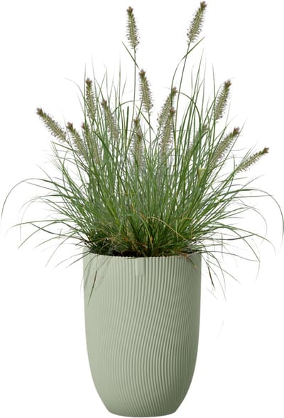 Elho Sereh Hoog 30 - Bloempot voor Binnen & Buiten - 100% Gerecycled Plastic - Ø 29.5 x H 40.5 cm - Scandinavisch groen