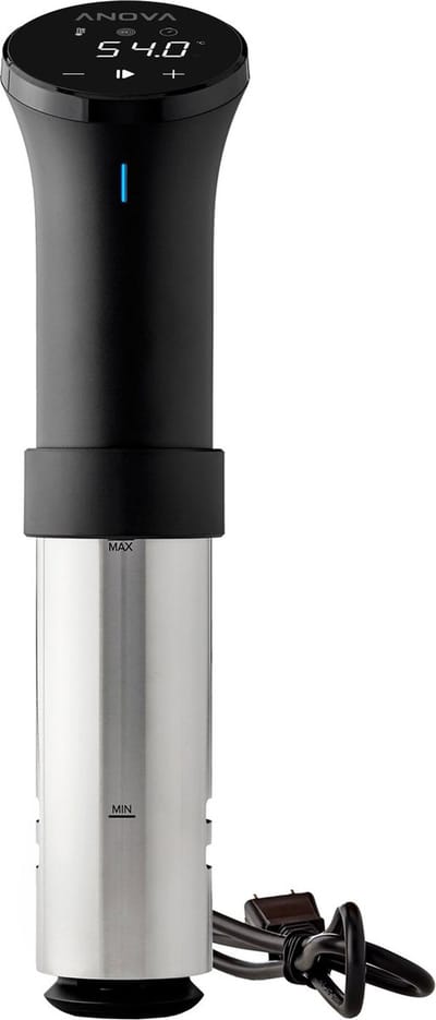 Anova Precision Cooker Wi-Fi Sous Vide Precisiekoker (1100W) – Nauwkeurige Temp. Controle tot 0,1ºC, LCD Touch, 8L Capaciteit, Verwarmt tot 92ºC