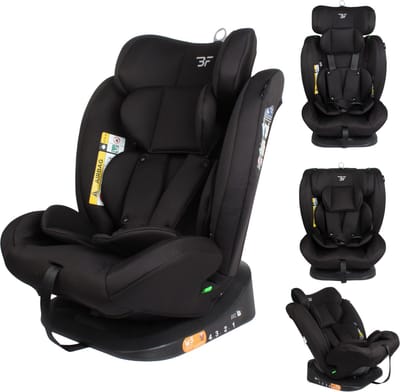 Bebies First Autostoel Groep 0/1/2/3 - Gordelbevestiging - Entour I-Size Zwart