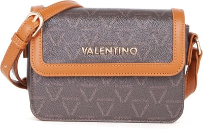 VALENTINO Schoudertas Lady Re Flap Bag Moro / Cuoio Bruine