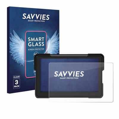 3 Stuks Savvies Screenprotector - geschikt voor Airpuxem Motorrad Carplay 7" - beschermfolie glas transparant