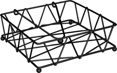 Moderne Metalen Servettenhouder - Stijlvol Zwart Design - Ideaal voor Keuken, Eettafel en Feestdecoratie - Mat Zwart